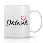 DĚDEČEK - klasický bílý keramický hrníček 300 ml