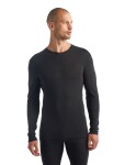Pánské merino triko dlouhý rukáv ICEBREAKER Mens 175 Everyday LS Crewe, Black velikost: S