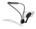 CONNECT IT MagSafe POV šedá / Magnetický držák pro telefon na krk / MagSafe / 17 magnetů / hliník + silikon (CFF-6020-GY)