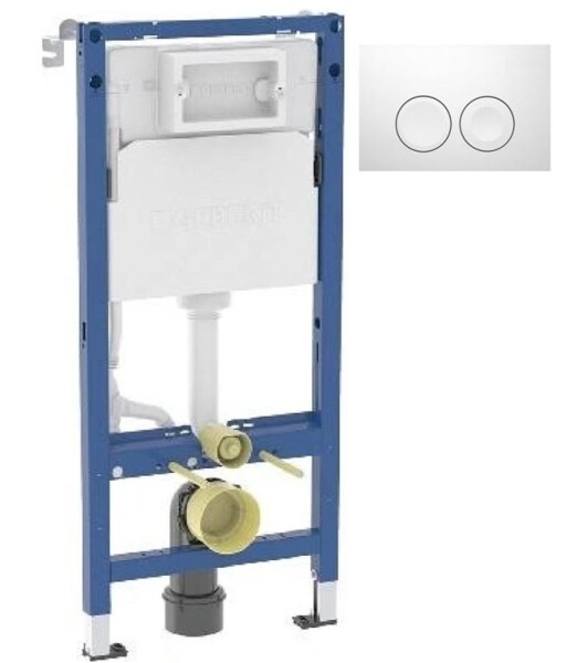 GEBERIT Duofix pro závěsné WC 458.103.00.2 + tlačítko DELTA21 BÍLÁ 458.103.00.2 21BI
