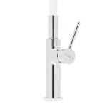 Dřezová baterie SAT se silikonovým ramínkem bílá/chrom SATBSD290B2F SATBSD290B2F