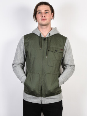 Billabong BARLOW HYBRID MILITARY jarní bunda pánská XXL