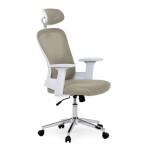 Kancelářská židle, houpací mechanismus, béžová síťovina, KA-K2031 BGE