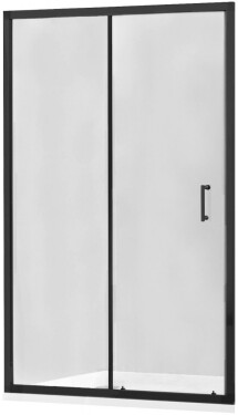 MEXEN - Apia posuvné sprchové dveře 125, transparent, černá 845-125-000-70-00