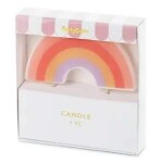 PartyDeco Svíčka Duha 1 ks