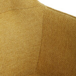 Židle jídelní a konferenční, žlutá látka, černé kovové nohy, otočný mechanismus