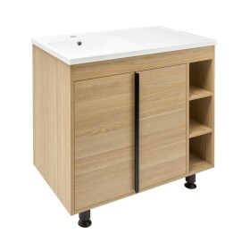 Koupelnová skříňka s umyvadlem Naturel Lucca 79x70x45 cm dub mat LUCCA80D LUCCA80D