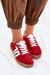 Sneakersy Sportovní Boty Semišové Červené Vinceza 79517 39