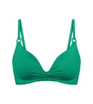 Mix & Match Summer – Vyztužený plavkový top se srdcovým výstřihem Triumph PALM GREEN 38C