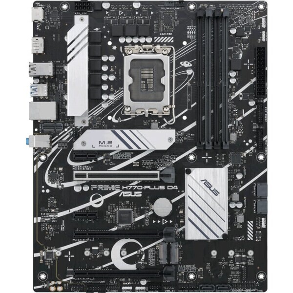 ASUS PRIME H770-PLUS D4 / H770 / LGA1700 / 4x DDR5 / PCIEx16 / 2.5GLAN / ATX (90MB1CU0-M0EAY0)