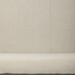 Židle jídelní, krémová látka, šedé kovové nohy