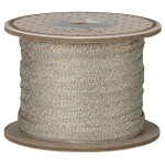 Maileg Dekorativní stuha Mint/Gold – 25 m, zelená barva, textil