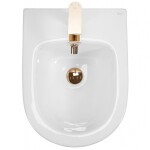 REA - Závěsný bidet Carlo Mini White Gold Edge REA-C6990