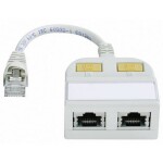 RJ45 síťový adaptér CAT 5e Zahnutý o 90° směrem nahoru [1x RJ45 zástrčka - 1x RJ45 zásuvka] 0.00 m černá Renkforce