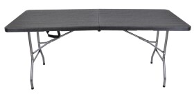 Rojaplast Stůl CATERING 180x74 cm ČERNÝ wood