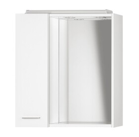 AQUALINE - ZOJA/KERAMIA FRESH galerka s LED osvětlením, 60x60x14cm, levá, bílá 45021