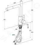 VILLEROY & BOCH - Steel Shower Dřezová baterie s výsuvnou koncovkou, matná černá 96970106