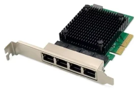 Digitus DN-10136 / Síťový adaptér / PCIe x4 / 4x RJ-45 / 2,5 Gbit/s / RTL8125B (DN-10136)