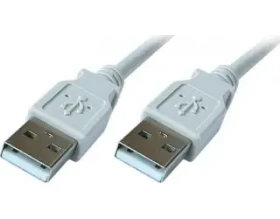 PremiumCord USB 2.0 A-A M/M 0,5 m šedá / Propojovací kabel / 480 Mb/s / dvojité stínění (ku2aa05)