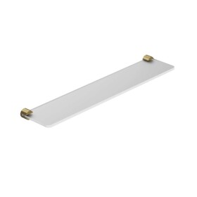 KLUDI - Vela R Polička, délka 60 cm, sklo/kartáčované zlato 58973N0