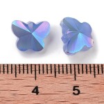 Skleněné korálky - broušený motýl - různé varianty - 10 x 8 x 6 mm - 1 ks Barva: Zelená