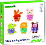 Dřevěná provlékací zvířátka