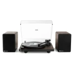 Victrola VTTS-1-ESP-INT černá / Gramofon s reproduktory / 2 rychlostní / BT / RCA / 3.5mm jack (5060647651022)