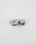House Doctor Kovový svícen Pig Antique Silver, stříbrná barva, kov