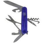 Victorinox Midnite Manager 0.6366.T2 švýcarský kapesní nožík s LED světlem počet funkcí 10 modrá (transparentní)