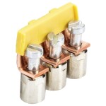 Weidmüller Z-series, Accessories, Cross-connector, For the terminals, No. of poles: 2 ZQV 2.5/2 1608860000-60 žlutá 60 ks