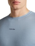 Pánské merino triko s dlouhým rukávem ICEBREAKER Mens 200 MerinoFine Ace LS Crewe, Zinc Blue velikost: L