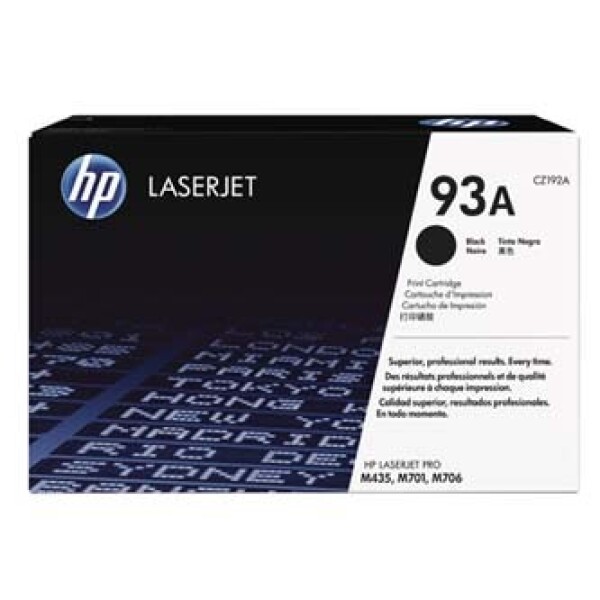 Hewlett-Packard HP CZ192A, černý (HP 93A) - originální toner