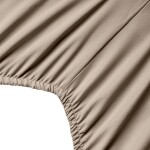 DumDekorace Béžové napínací prostěradlo SOFT – elastické prostěradlo na matraci Šírka: 220 cm | Dĺžka: 200 cm