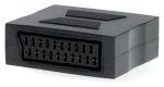 Nedis SCART adaptér černá / Redukce / SCART zásuvka - SCART zásuvka / poniklovaný / přímý (CVGB31950BK)
