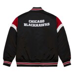 Mitchell Ness Pánská Bunda Chicago Blackhawks NHL Heavyweight Satin Jacket Velikost: