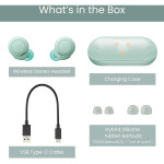 SONY WF-C500 zelená / TWS sluchátka do uší / mikrofon / Bluetooth 5.0 / IPX4 / nabíjecí pouzdro (WFC500G.CE7)