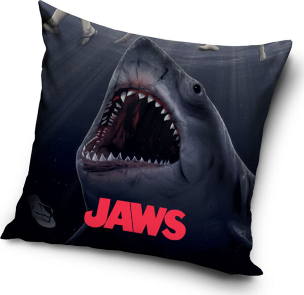 Dekorační polštářek Čelisti Žralok útočí