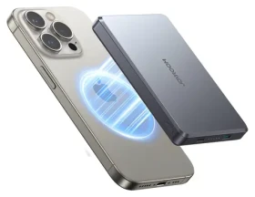 Joyroom JR-PBM08 Pro šedá / Powerbanka / 10000mAh / 22.5W / 2x USB-C + bezdrátové nabíjení