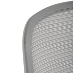 Židle kancelářská, bílý plast, šedý MESH a šedá látka, plastový kříž, houpací mechanismus.