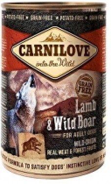Carnilove Wild Meat Lamb & Wild Boar 400g + Množstevní sleva Sleva 15% 5 + 1 ZDARMA