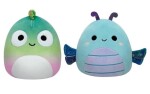 Squishmallows 2v1 - chameleon Denton a vážka Heather 13 cm