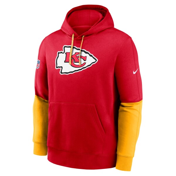 Nike Pánská mikina Kansas City Chiefs NFL 2024 Sideline Club Hoodie - Červená Velikost: 2XL