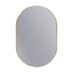 Erga Oval, oválné zrcadlo 60x90cm, zlatý rám, ERG-V01-OVAL-6090-GD