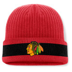 Fanatics Pánská zimní čepice Chicago Blackhawks NHL A/CAP Beanie Cuff