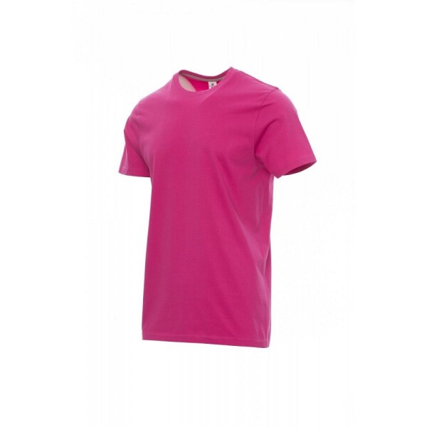 Triko pánské SUNSET PAYPER fuchsiové s krátkým rukávem 155g/m2 100% bavlna