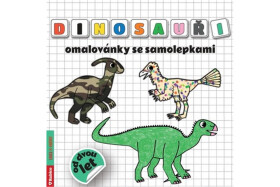 Dinosauři omalovánky se samolepkami