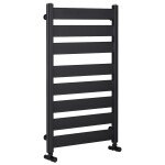CERANO Koupelnový radiátor Marco - boční připojení - 698W - černá matná - 920x550 mm
