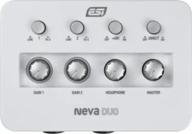ESI Neva Duo / USB audio rozhraní / 24 bit/192 kHz / 2x combo XLR/Jack / USB-C (NEVADUO)