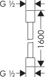 AXOR - Sprchové hadice Sprchová hadice 160 cm, chrom 28286000