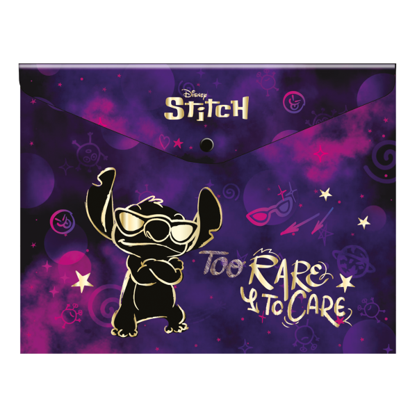 Colorino obálka s drukem, Stitch Gold 3, A4, PP - 6ks